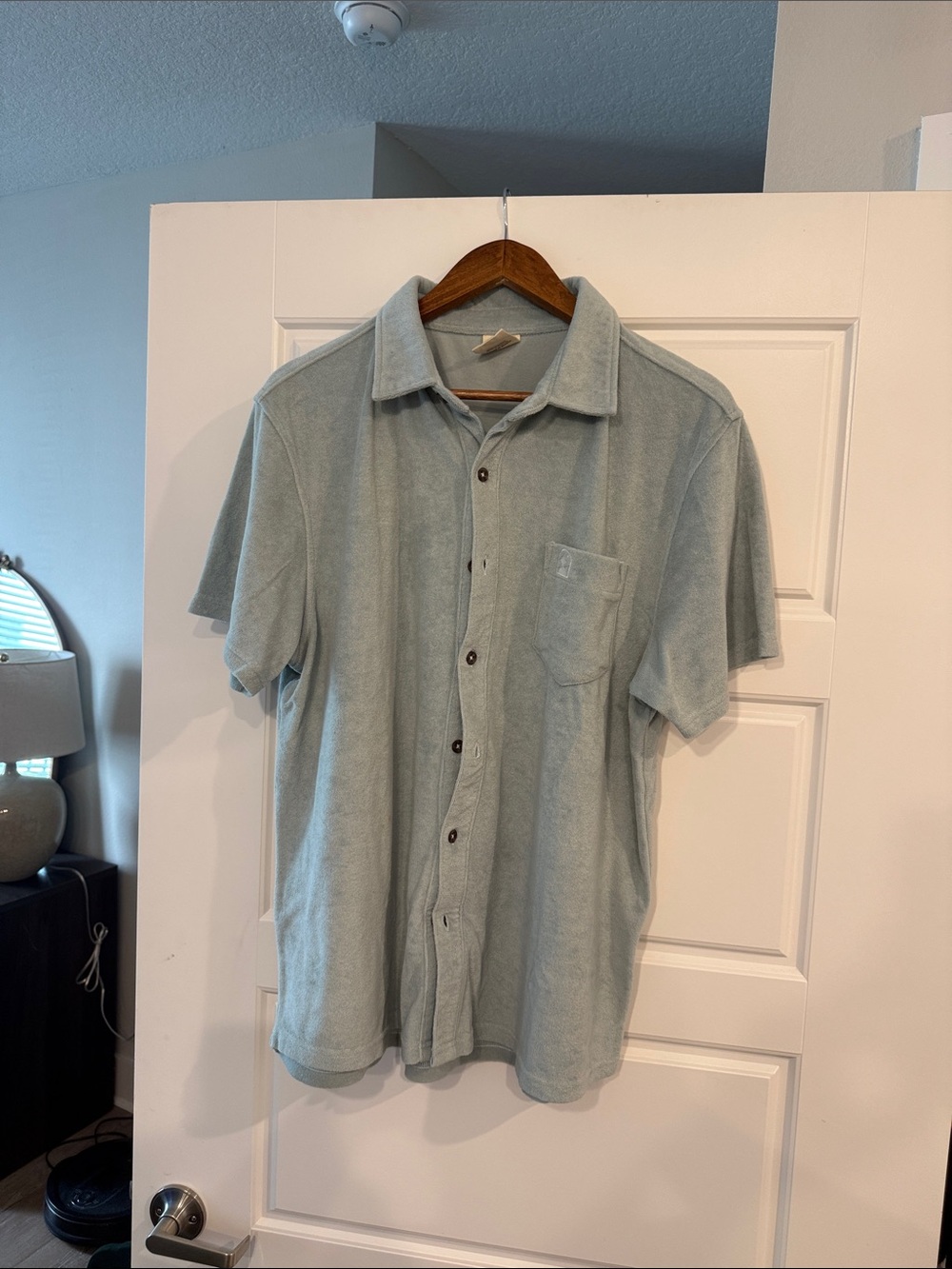 Dandy Del Mar French Terry Button Down Shirt XL